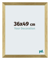 Mura MDF Photo Frame 36x49cm Or Brillant Front Size | Yourdecoration.com