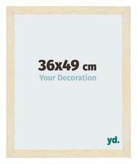 Mura MDF Photo Frame 36x49cm Sable Patiné Front Size | Yourdecoration.com