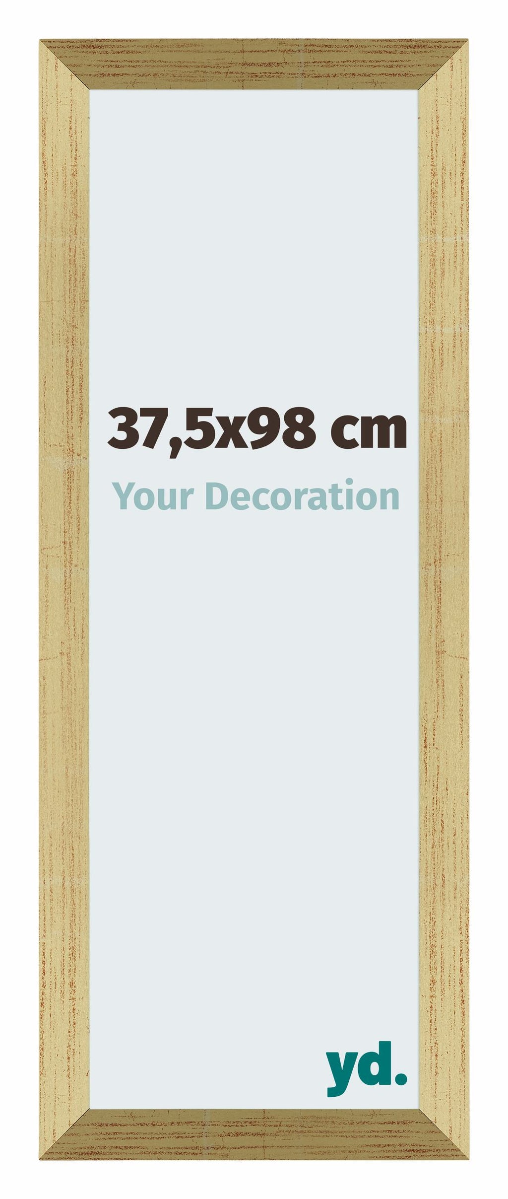 Mura MDF Photo Frame 37 5x98cm Gold Shiny Front Size | Yourdecoration.com