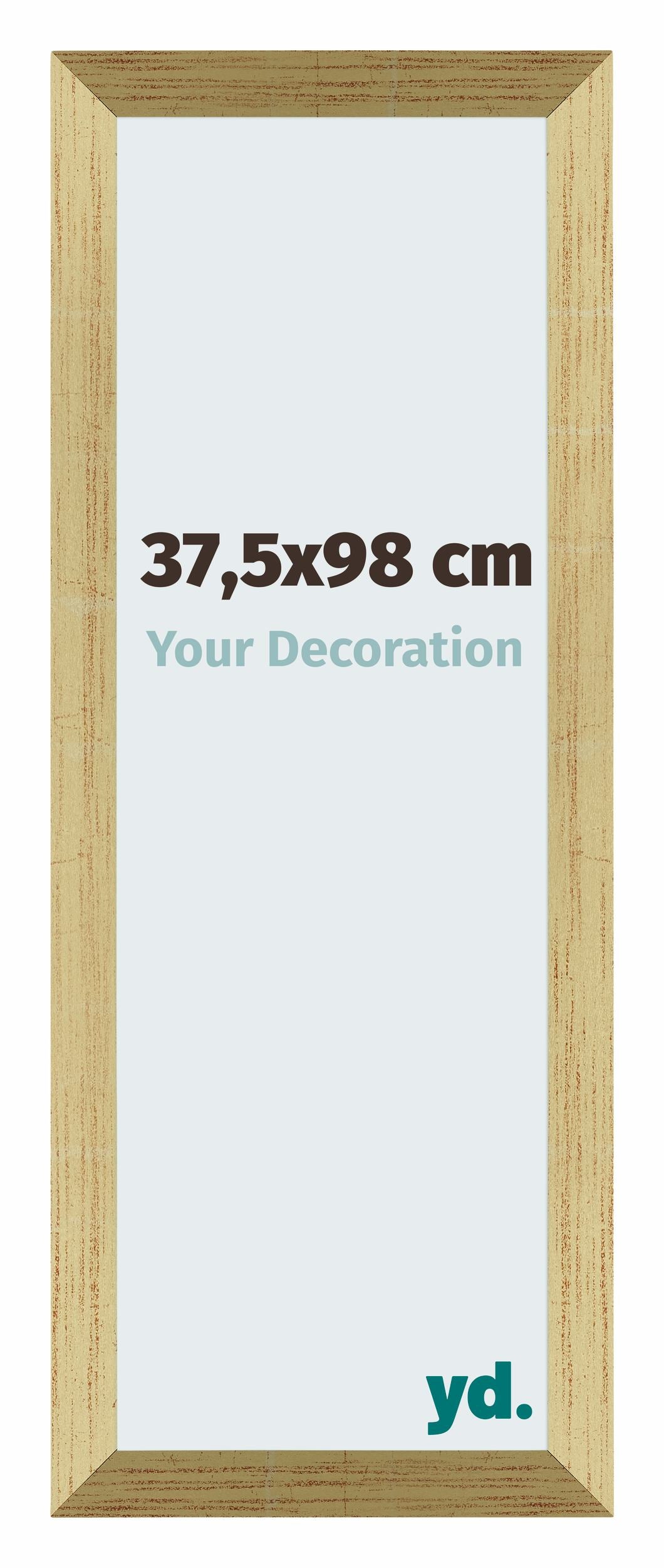 Mura MDF Photo Frame 37 5x98cm Gold Shiny Front Size | Yourdecoration.com