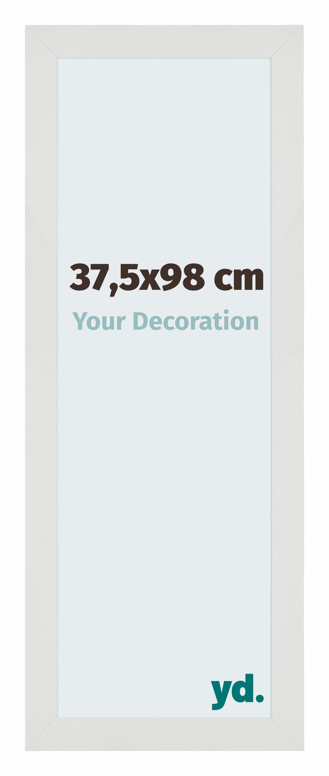 Mura MDF Photo Frame 37 5x98cm White Matte Front Size | Yourdecoration.com