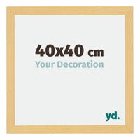 Mura MDF Photo Frame 40x40cm Beech Design Front Size | Yourdecoration.com
