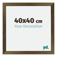 Mura MDF Photo Frame 40x40cm Bronze Design Front Size | Yourdecoration.com