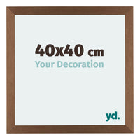 Mura MDF Photo Frame 40x40cm Copper Design Front Size | Yourdecoration.com
