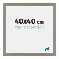 Mura MDF Photo Frame 40x40cm Gray Front Size | Yourdecoration.com