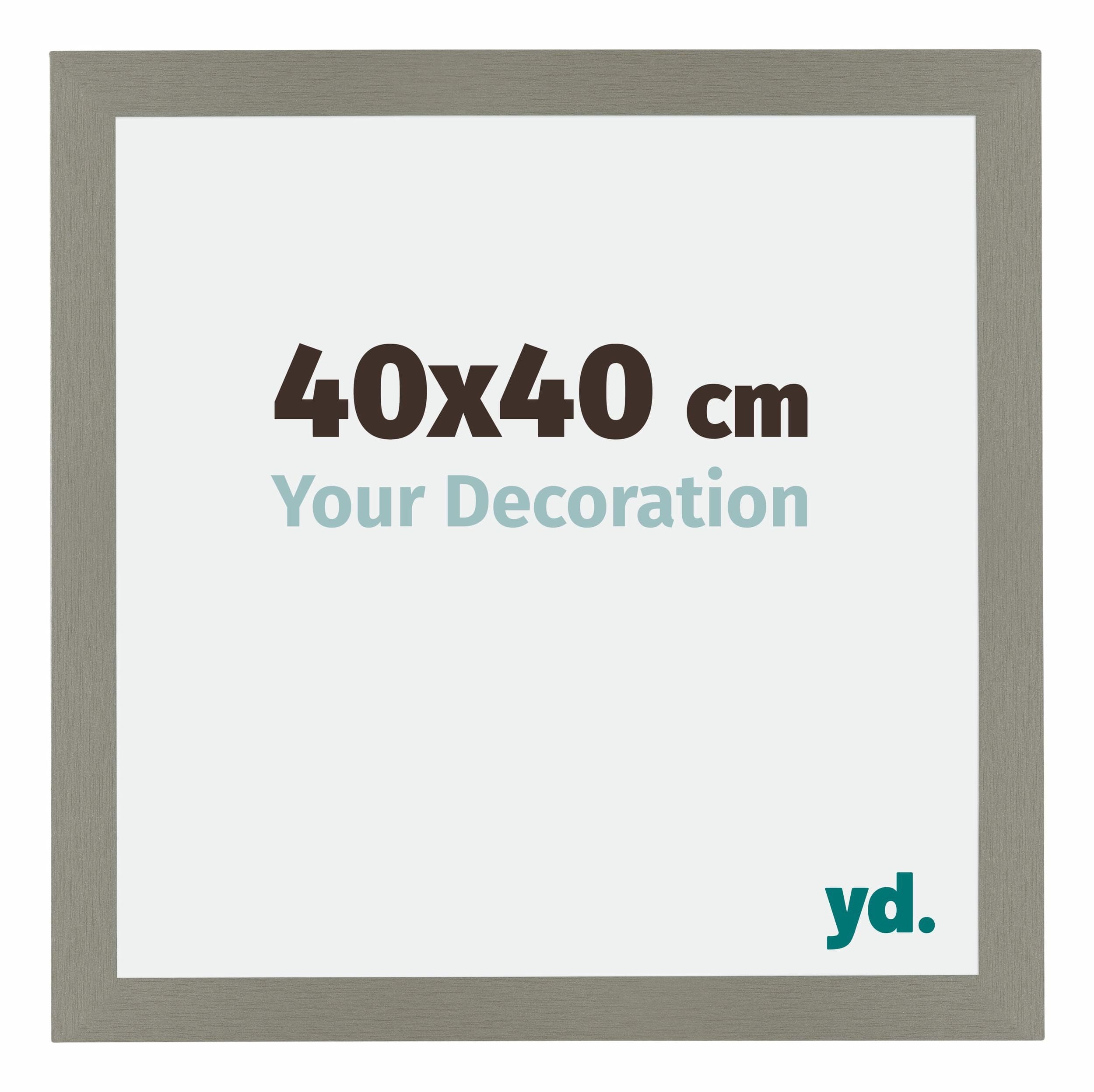 Mura MDF Photo Frame 40x40cm Gray Front Size | Yourdecoration.com