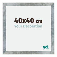 Mura MDF Photo Frame 40x40cm Iron Swept Front Size | Yourdecoration.com