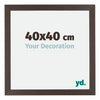 Mura MDF Photo Frame 40x40cm Oak Dark Front Size | Yourdecoration.com