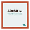 Mura MDF Photo Frame 40x40cm Orange Front Size | Yourdecoration.com