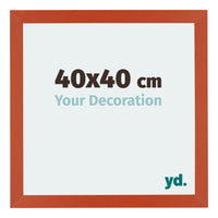 Mura MDF Photo Frame 40x40cm Orange Front Size | Yourdecoration.com