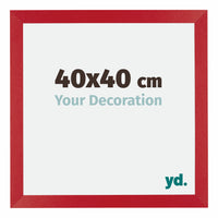 Mura MDF Photo Frame 40x40cm Red Front Size | Yourdecoration.com