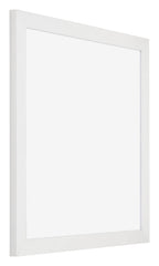 Mura MDF Photo Frame 40x40cm White High Gloss Front Oblique | Yourdecoration.com