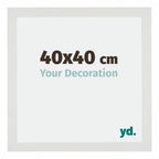 Mura MDF Photo Frame 40x40cm White Matte Front Size | Yourdecoration.com