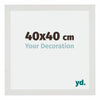 Mura MDF Photo Frame 40x40cm White Matte Front Size | Yourdecoration.com