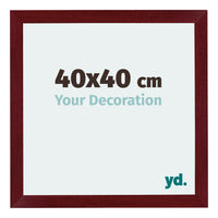 Mura MDF Photo Frame 40x40cm Winered Wiped Front Size | Yourdecoration.com