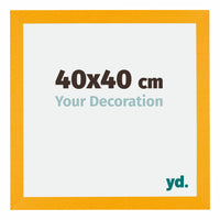 Mura MDF Photo Frame 40x40cm Yellow Front Size | Yourdecoration.com