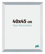 Mura MDF Photo Frame 40x45cm Aluminum Brushed Front Size | Yourdecoration.com