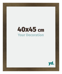 Mura MDF Photo Frame 40x45cm Bronze Design Front Size | Yourdecoration.com