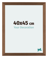 Mura MDF Photo Frame 40x45cm Copper Design Front Size | Yourdecoration.com