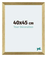 Mura MDF Photo Frame 40x45cm Gold Shiny Front Size | Yourdecoration.com
