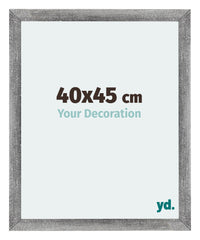 Mura MDF Photo Frame 40x45cm Gray Wiped Front Size | Yourdecoration.com