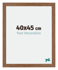 Mura MDF Photo Frame 40x45cm Oak Rustic Front Size | Yourdecoration.com