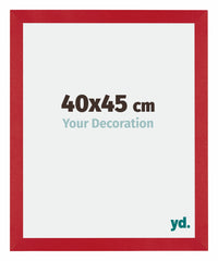 Mura MDF Photo Frame 40x45cm Red Front Size | Yourdecoration.com
