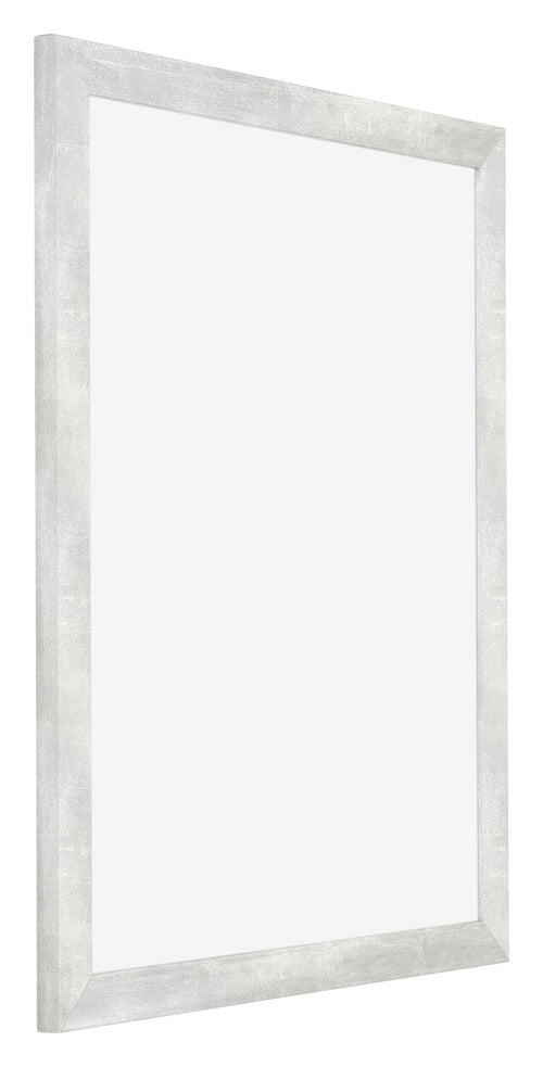 Mura MDF Photo Frame 40x45cm Silver Glossy Vintage Front Oblique | Yourdecoration.com