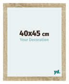 Mura MDF Photo Frame 40x45cm Sonoma Oak Front Size | Yourdecoration.com