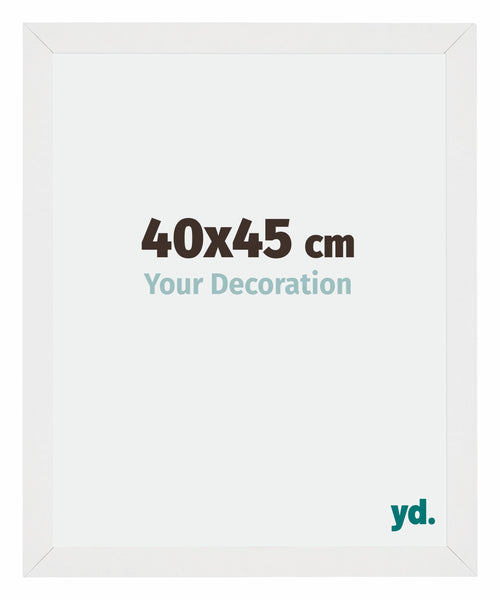 Mura MDF Photo Frame 40x45cm White High Gloss Front Size | Yourdecoration.com