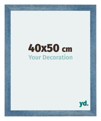 Mura MDF Photo Frame 40x50cm Bright Blue Swept Front Size | Yourdecoration.com