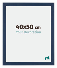 Mura MDF Photo Frame 40x50cm Dark Blue Swept Front Size | Yourdecoration.com