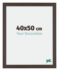 Mura MDF Photo Frame 40x50cm Oak Dark Front Size | Yourdecoration.com