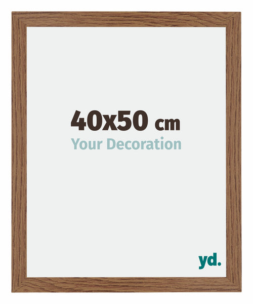 Mura MDF Photo Frame 40x50cm Oak Rustic Front Size | Yourdecoration.com