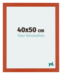 Mura MDF Photo Frame 40x50cm Orange Front Size | Yourdecoration.com