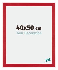 Mura MDF Photo Frame 40x50cm Red Front Size | Yourdecoration.com
