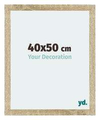 Mura MDF Photo Frame 40x50cm Sonoma Oak Front Size | Yourdecoration.com