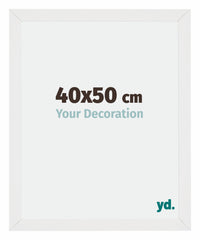 Mura MDF Photo Frame 40x50cm White High Gloss Front Size | Yourdecoration.com