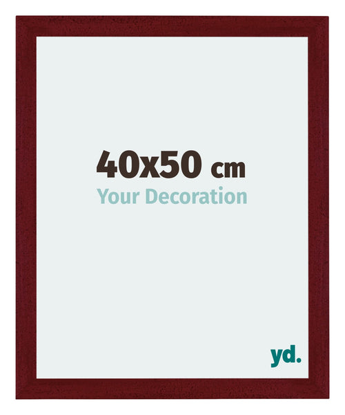 Mura MDF Photo Frame 40x50cm Winered Wiped Front Size | Yourdecoration.com