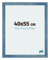 Mura MDF Photo Frame 40x55cm Bright Blue Swept Front Size | Yourdecoration.com