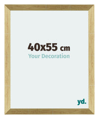 Mura MDF Photo Frame 40x55cm Gold Shiny Front Size | Yourdecoration.com