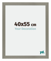 Mura MDF Photo Frame 40x55cm Gray Front Size | Yourdecoration.com