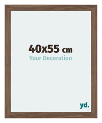 Mura MDF Photo Frame 40x55cm Walnut Dark Front Size | Yourdecoration.com