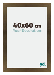 Mura MDF Photo Frame 40x60cm Bronze Design Front Size | Yourdecoration.com