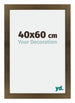 Mura MDF Photo Frame 40x60cm Bronze Design Front Size | Yourdecoration.com