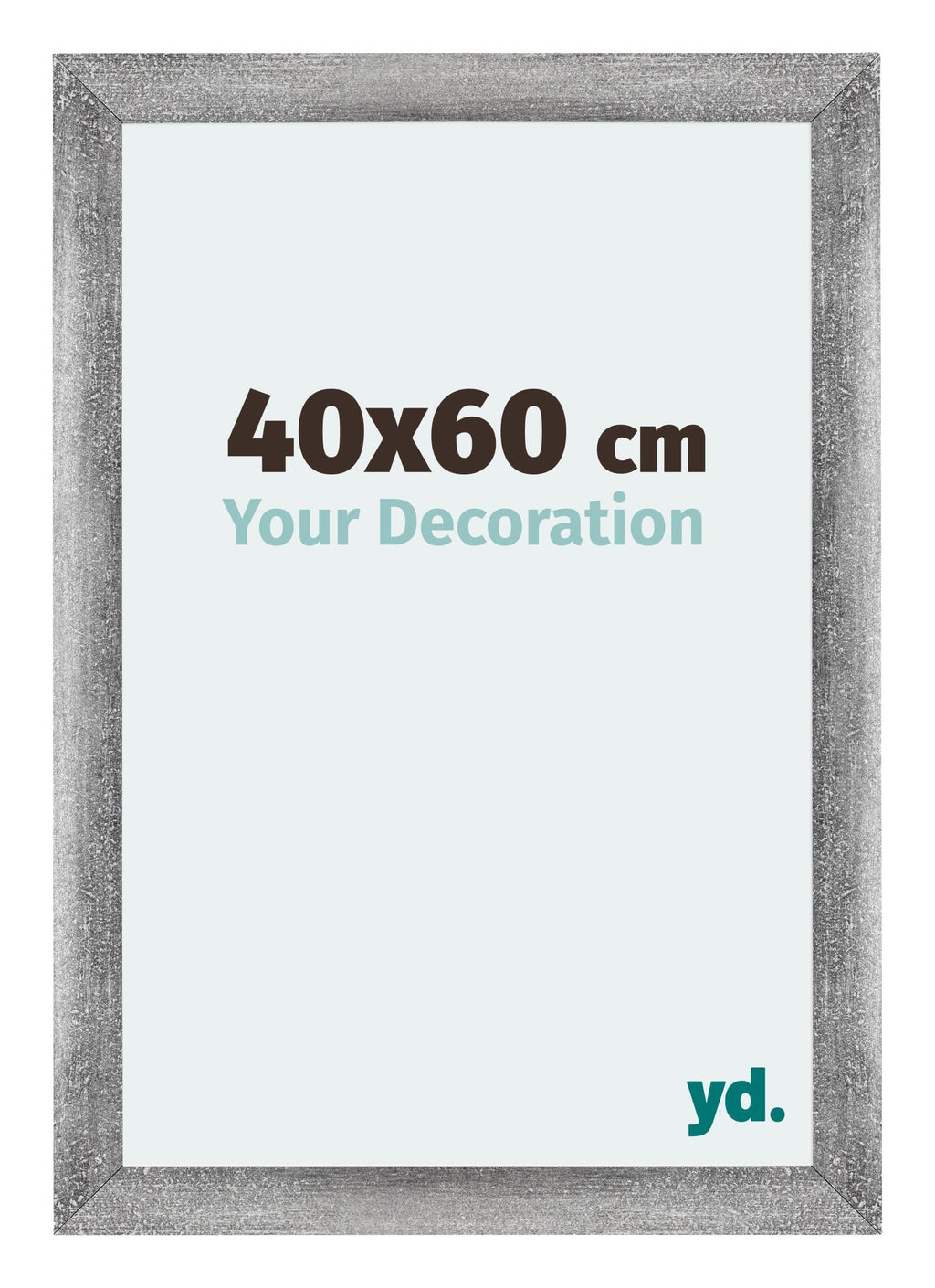 Mura MDF Photo Frame 40x60cm Gray Wiped Front Size | Yourdecoration.com