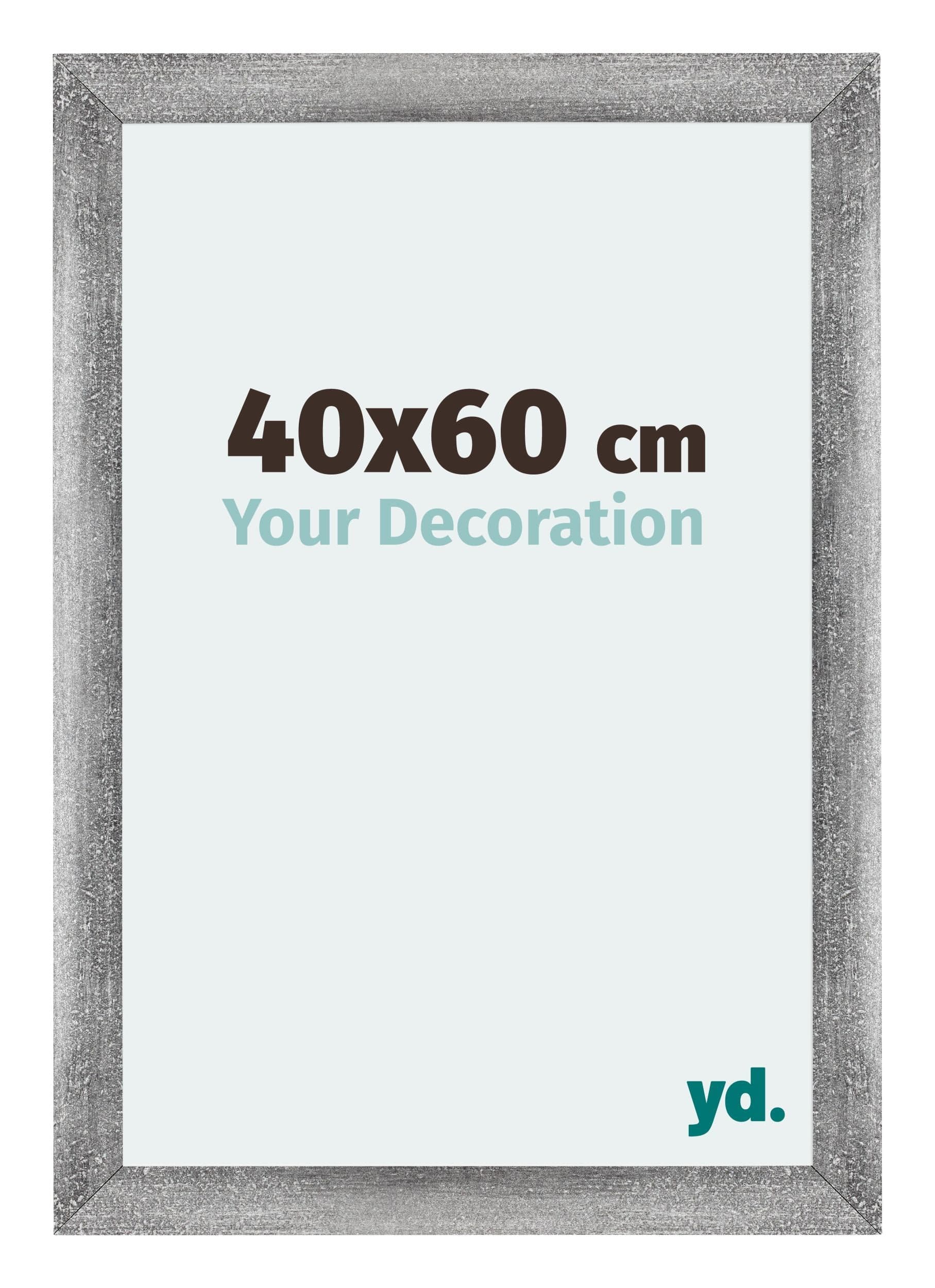 Mura MDF Photo Frame 40x60cm Gray Wiped Front Size | Yourdecoration.com