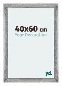 Mura MDF Photo Frame 40x60cm Gray Wiped Front Size | Yourdecoration.com