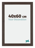 Mura MDF Photo Frame 40x60cm Oak Dark Front Size | Yourdecoration.com
