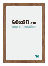 Mura MDF Photo Frame 40x60cm Oak Rustic Front Size | Yourdecoration.com